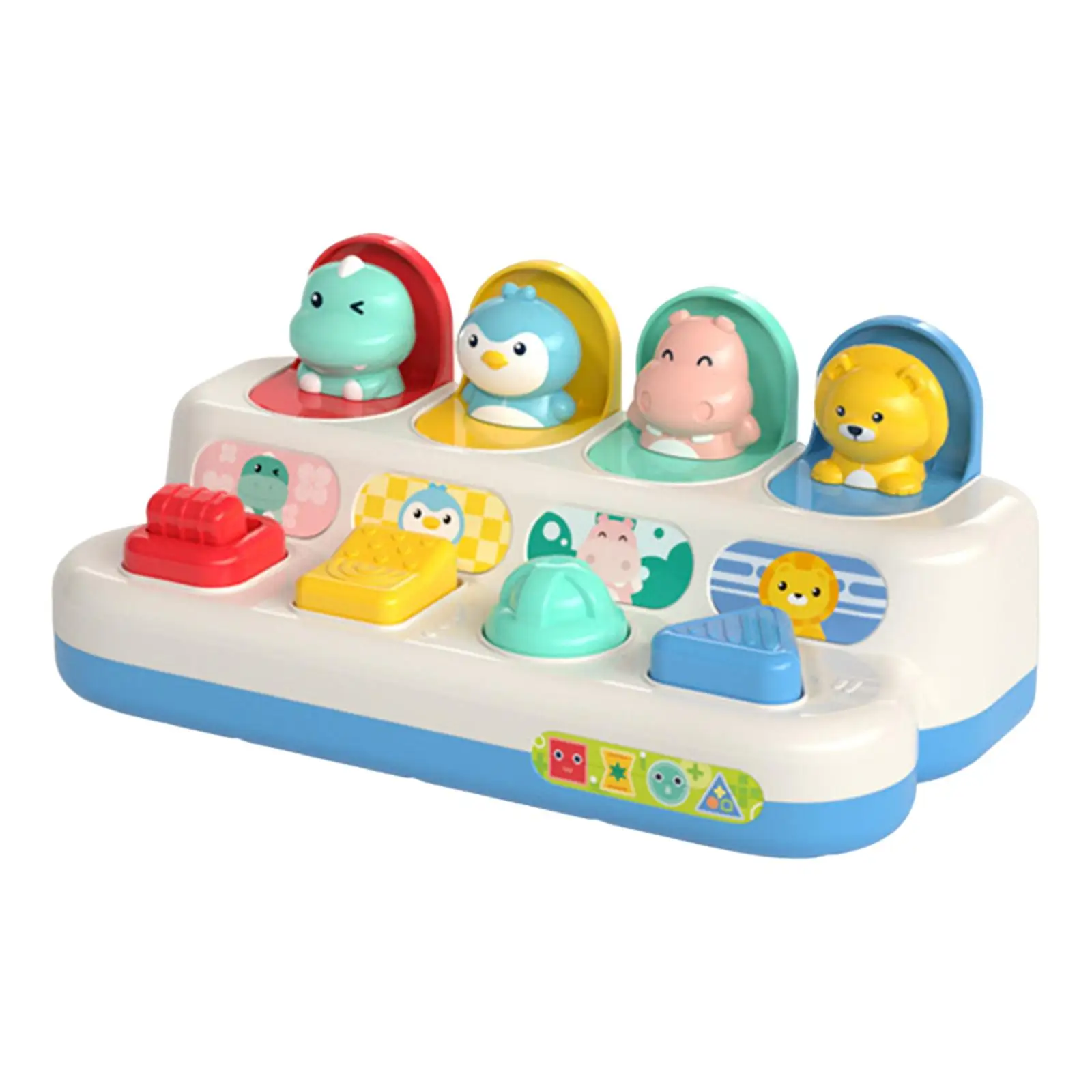 

Switch Box Montessori Active Wooden Pounding Bench Toy for Bus Activity