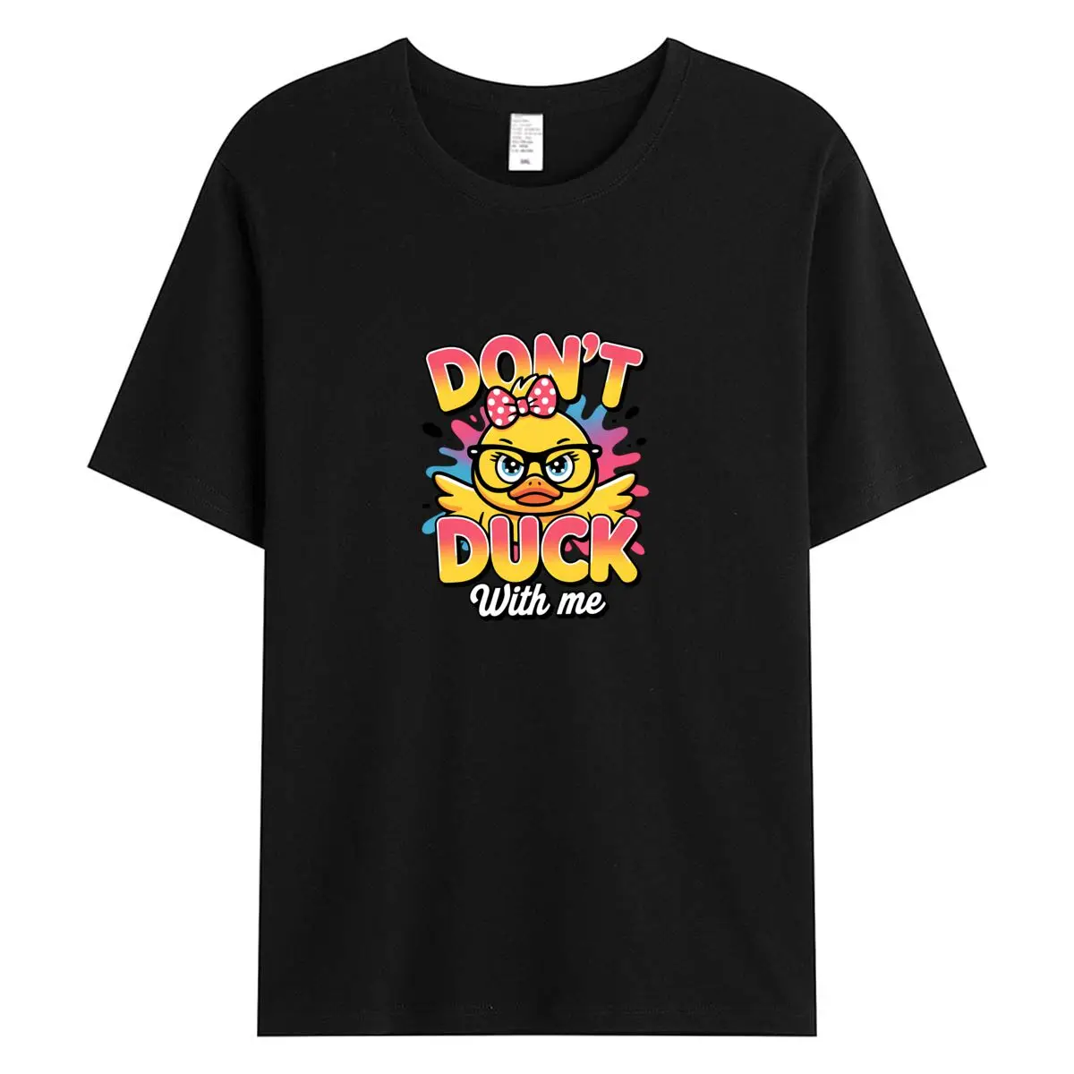 

Women Tshirt 2026 Summer Short Sleeve Tee Tops Woman Clothing New Funny Duck Graphic T Shirts Oversized Female Cotton T-shirt