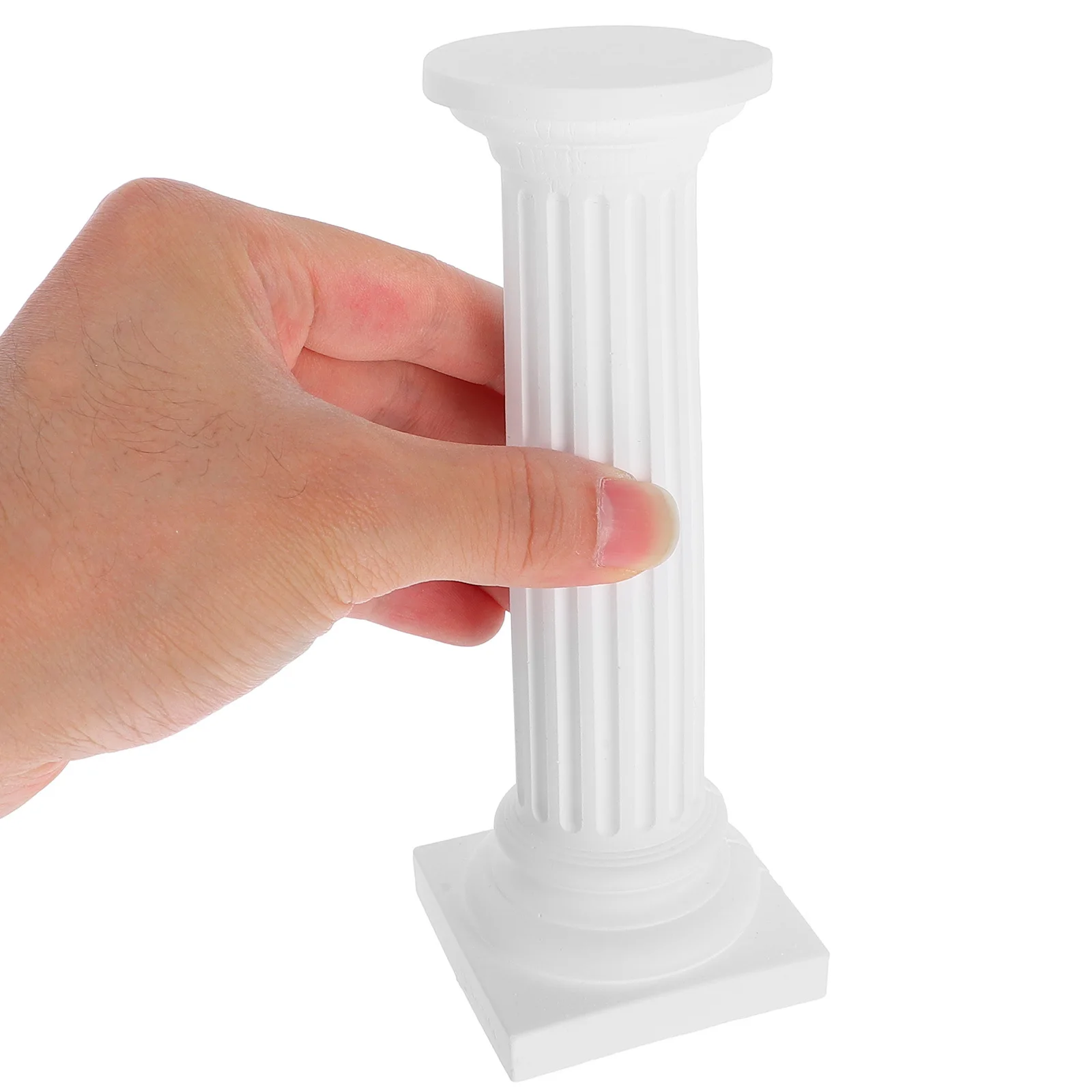 Coluna romana estátua de gesso ornamento esculpido à mão base de exibição decorativa suporte para casa escritório shopping artístico decoração pilar romano