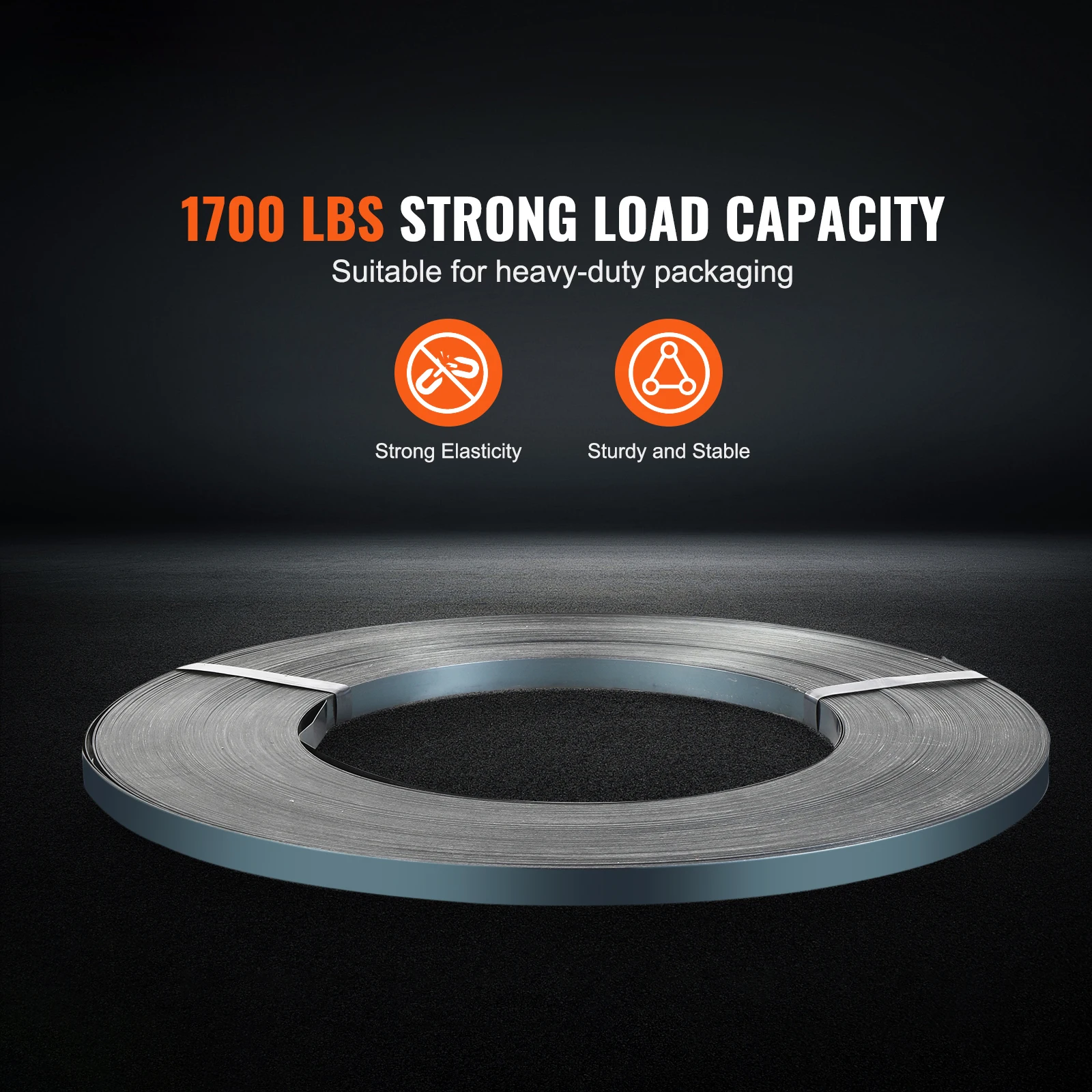 SucceBuy 300ft/1640ft Verpackung Stahl Umreifung Roll Banding Palette Strap Spule Tragbare Starke Banding Verpackung Metall Straps