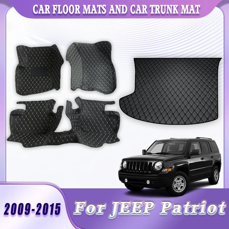 

Коврики в салон и багажник для JEEP Patriot 2015 2014 2013 2012 2011 2010 2009, водонепроницаемые, прочные, легко чистящиеся, автомобильные аксессуары