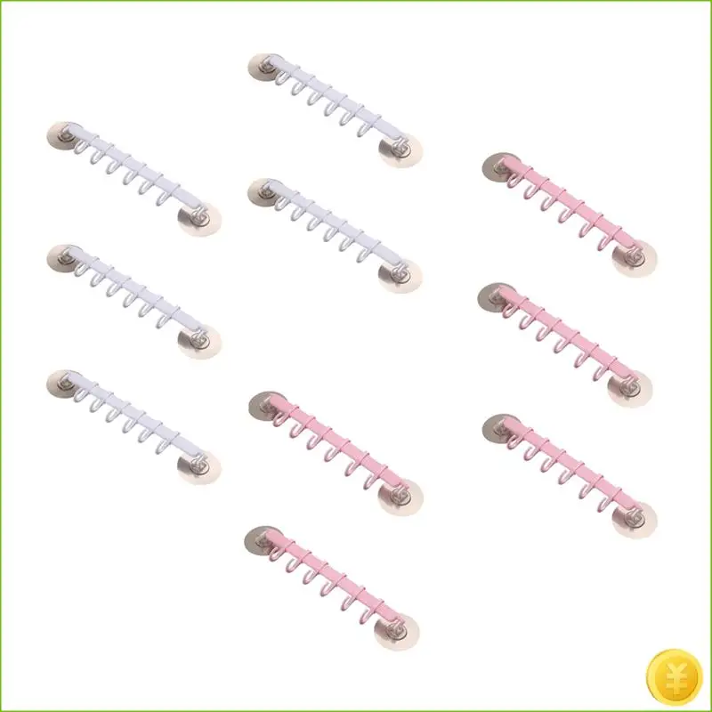 Strong Adhesive Hooks 6 Rows For Hanging In Kitchen And Bathroom Corners Traceless Hooks