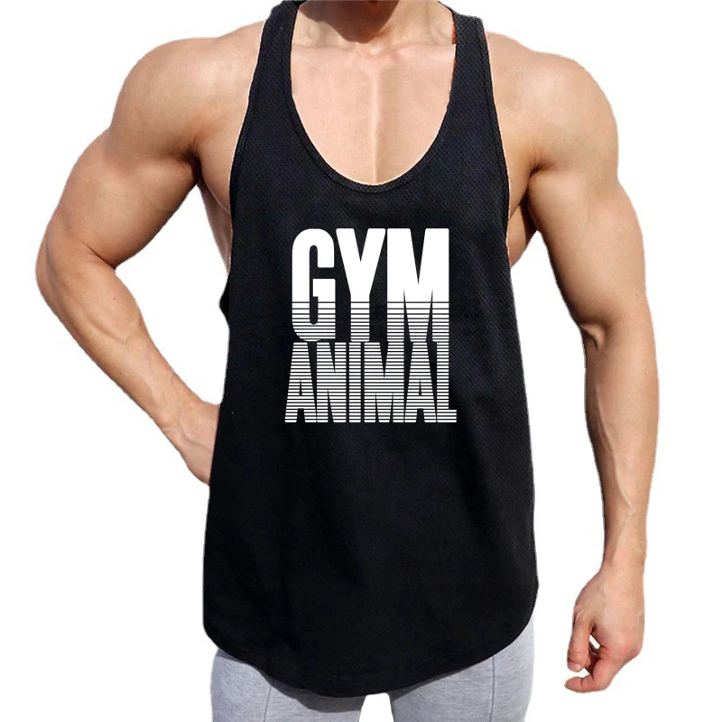 Running Vests Mens Mesh Breathable Quick Dry Y Back Gym Stringer Tank Top For Bodybuilding Fitness Workout Singlet Top