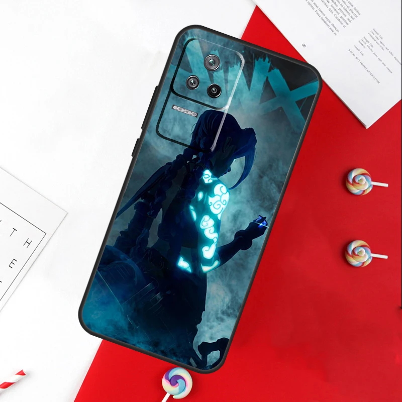 Jinx Arcane Case For Xiaomi 13 12 Lite 12X 11T 12T Pro Cover For POCO F5 X5 X3 Pro X4 F4 GT F3 C40 M5s