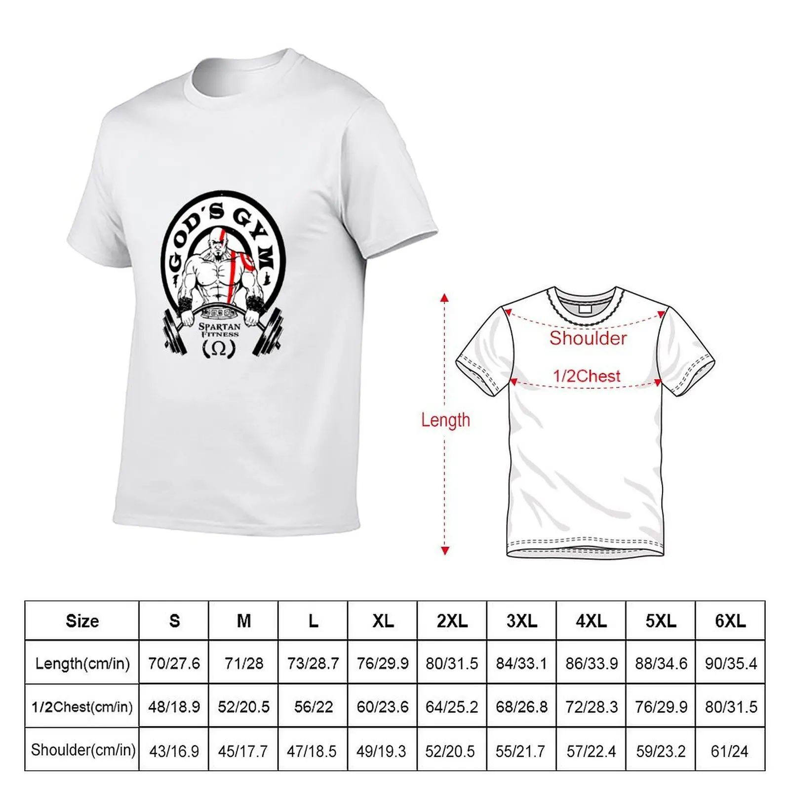 god of gym T-Shirt topping cotton graphic tees mens designer t shirt