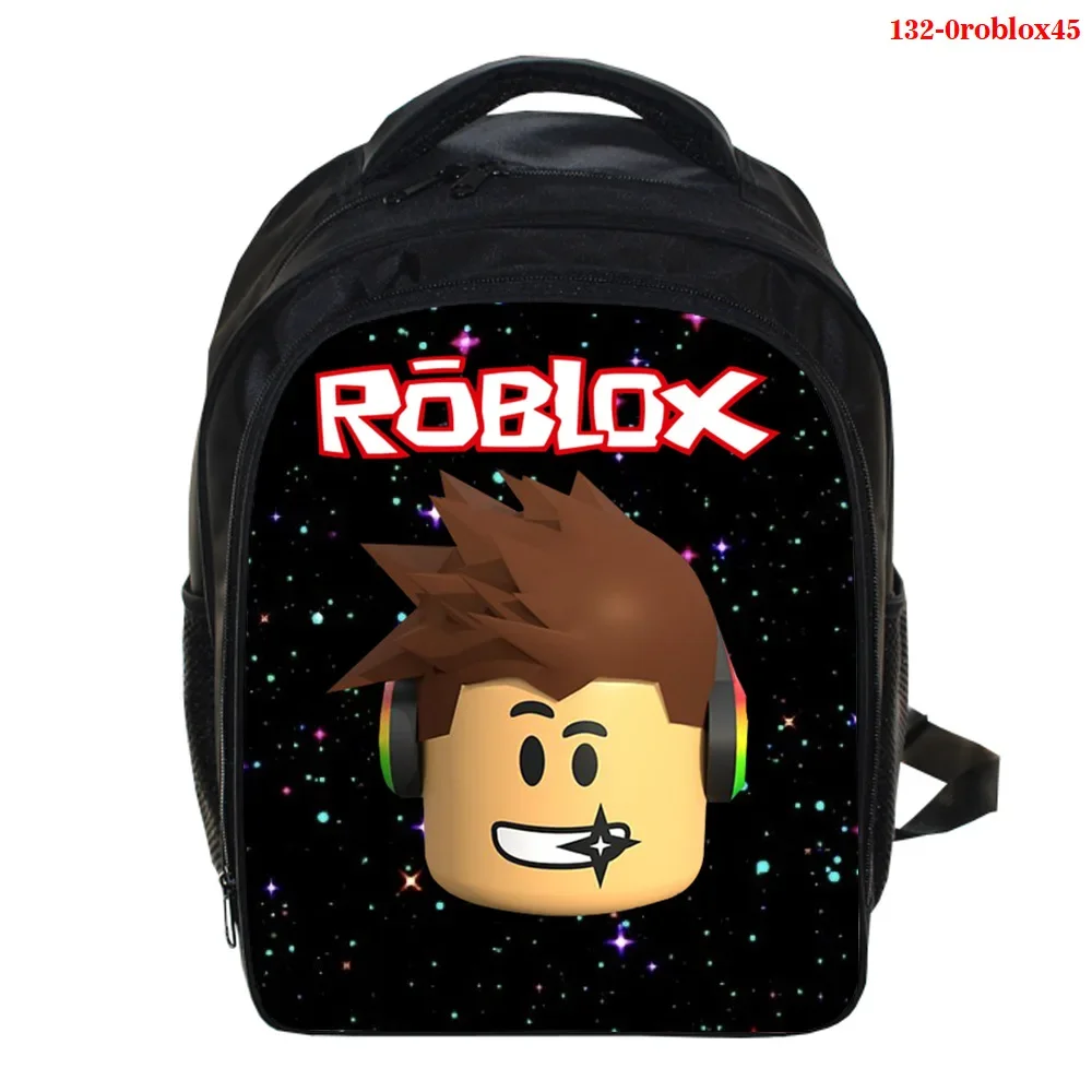 

Roblox Game Peripheral 3D Digital Printing Shoulder Bag 13 Inch Full Color Backpack Campus Student Bag Zipper Bag Large Capacity