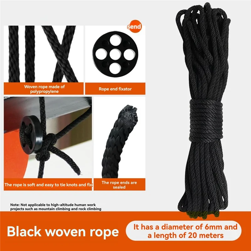 

【Today-Only!】Lifting Pulley Hoist, Galvanized Steel Block With Multi Nylon Rope And Secure Hook For Heavy-Duty Lifting