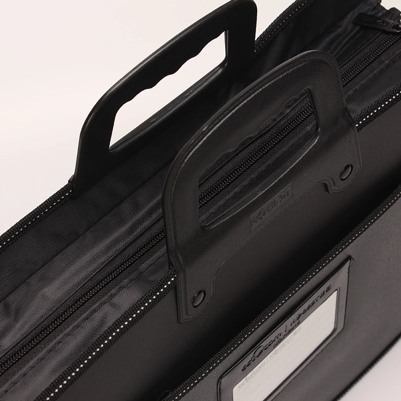 A4 Large Capacity Laptop Handbag Multi-layer Folder Meeting Storage Briefcase Hand Carry Office File Bag