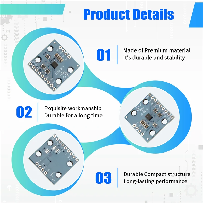 B04C-Hoge Precisie GY-LSM9DS1 LSM9DS1 Negen-As Elektronische Kompas Acceleratie Gyroscoop Sensor Module