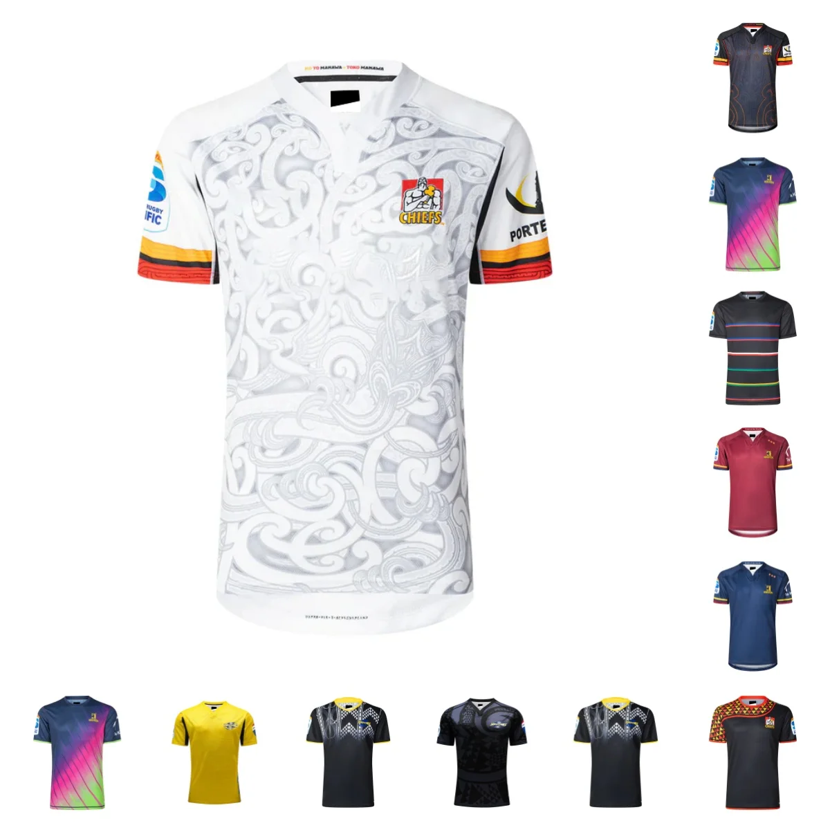 25 classic men's HIGHLANDERS PRO home and away/training T-shirts - suitable for Highlanders/Chiefs/Hurricanes/Crusaders/jerseys