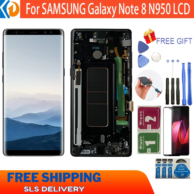 

Super AMOLED LCD For Samsung Galaxy Note 8 Screen SM-N950 N9500 N950F N950U Display Note8 Lcd