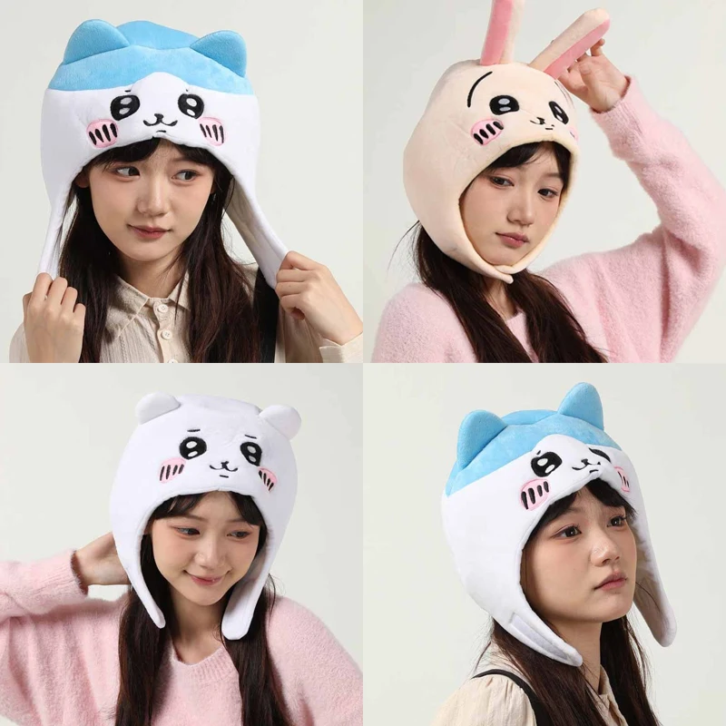 

Creative Cartoon Chiikawas Hachiware Usagi Cute Hat Headband Fun Party Outdoor Photography Cosplay Cat Photo Props Decorative
