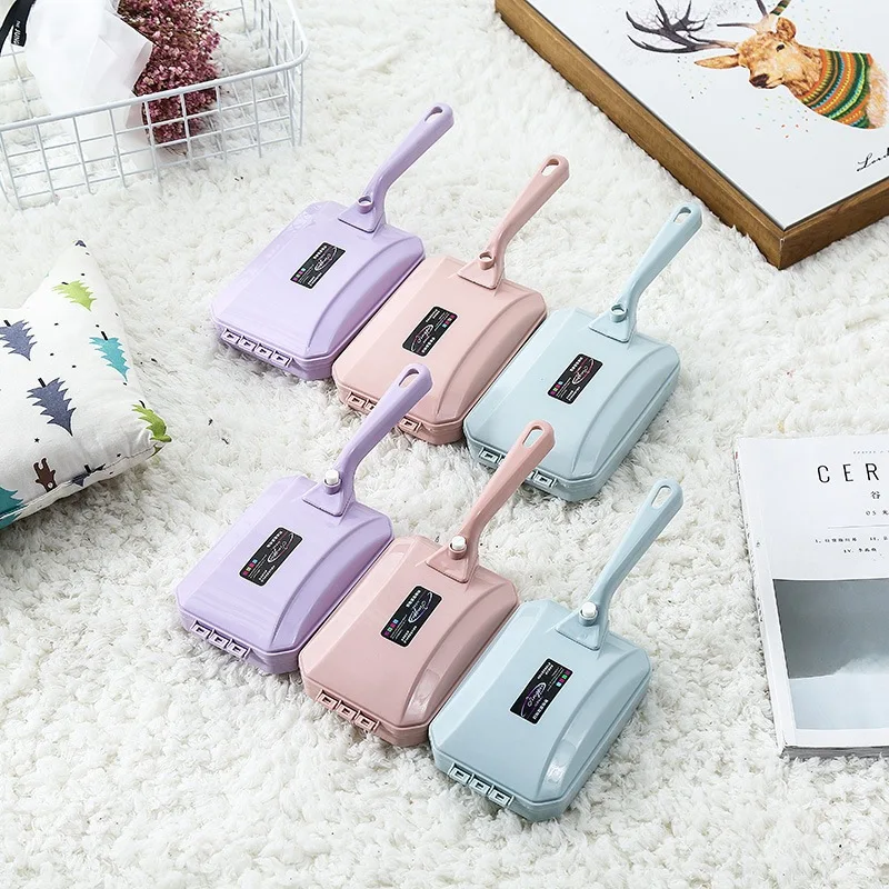 Three Roller Brush Head Handheld Carpet Table Brush Plastic Sweeper Crumb Dirt Cleaner Tool Home Cleaning Brushes Accessories