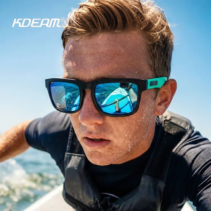 2026 KDEAM Marken-Sonnenbrille Hochwertige Quadratische Polarisierte Sonnenbrille für Herren und Damen UV400-Schutz Modische Strandbrille
