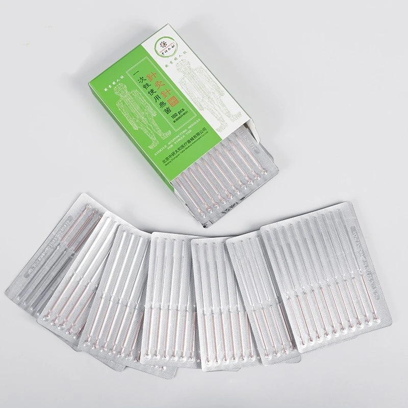 High Quality Acupuncture Needle 100 ZHONGYANTAIHE Copper Handle Disposable Sterile Beauty Massage Needles 0.25/0.30/0.35mm