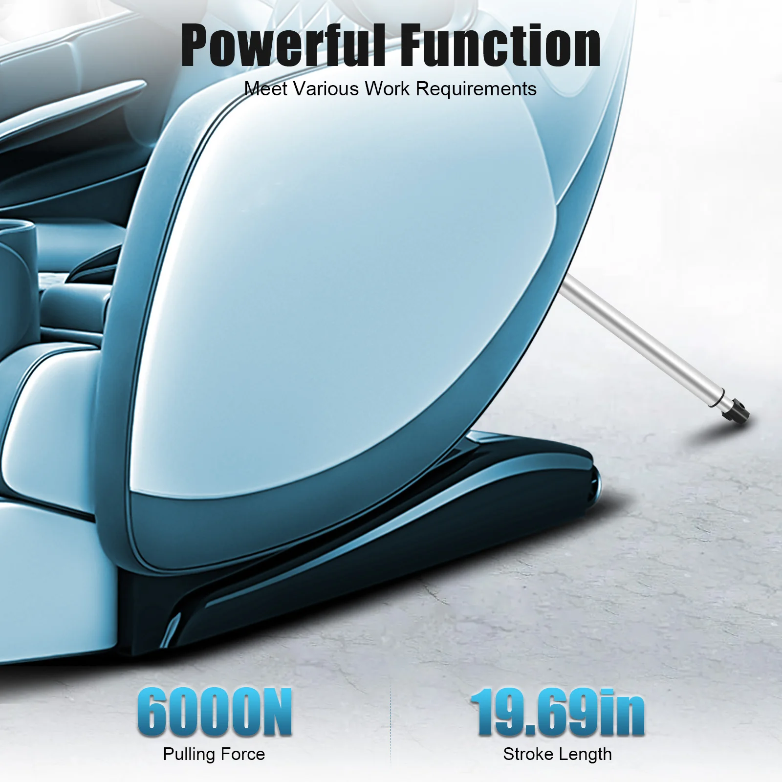 

Линейный привод хода DC12V 6000N, двигатель линейного привода для кресла, подъемного стола, массажной кровати, 500 мм, электрический привод хода дивана
