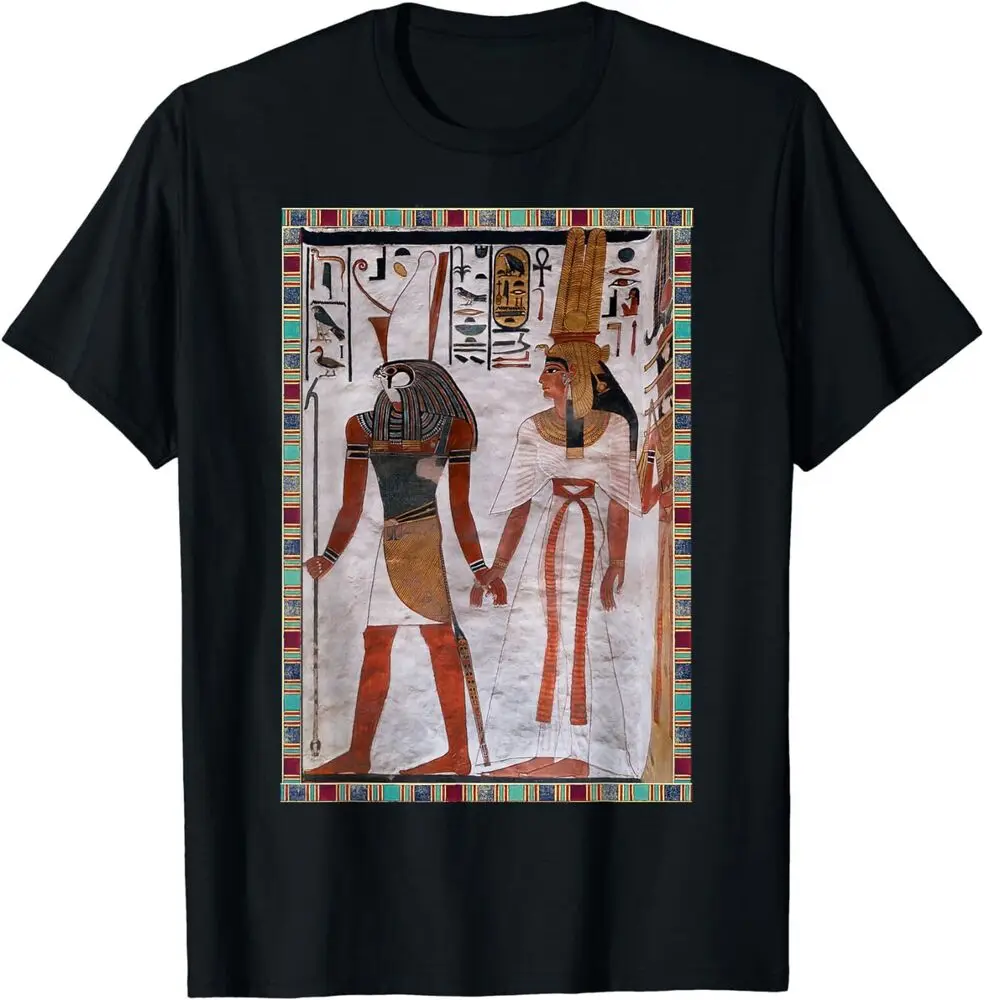 Ancient Kemet God Horus Queen Nefertari Egyptian T-Shirt Y2K tops Unisex Summer Short Sleeve