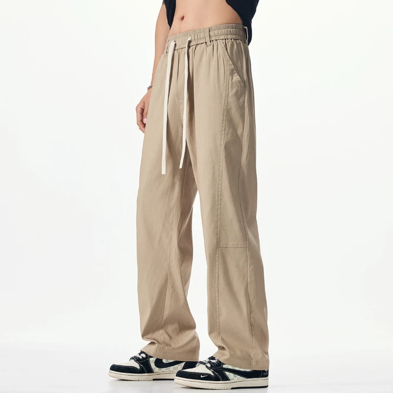 Casual Pants Long Legs Tall Man Plus Size 5XL 6XL 7XL Thin Summer Wide Popular Students Loose Male Lyocell Extra Long Trousers - view 2