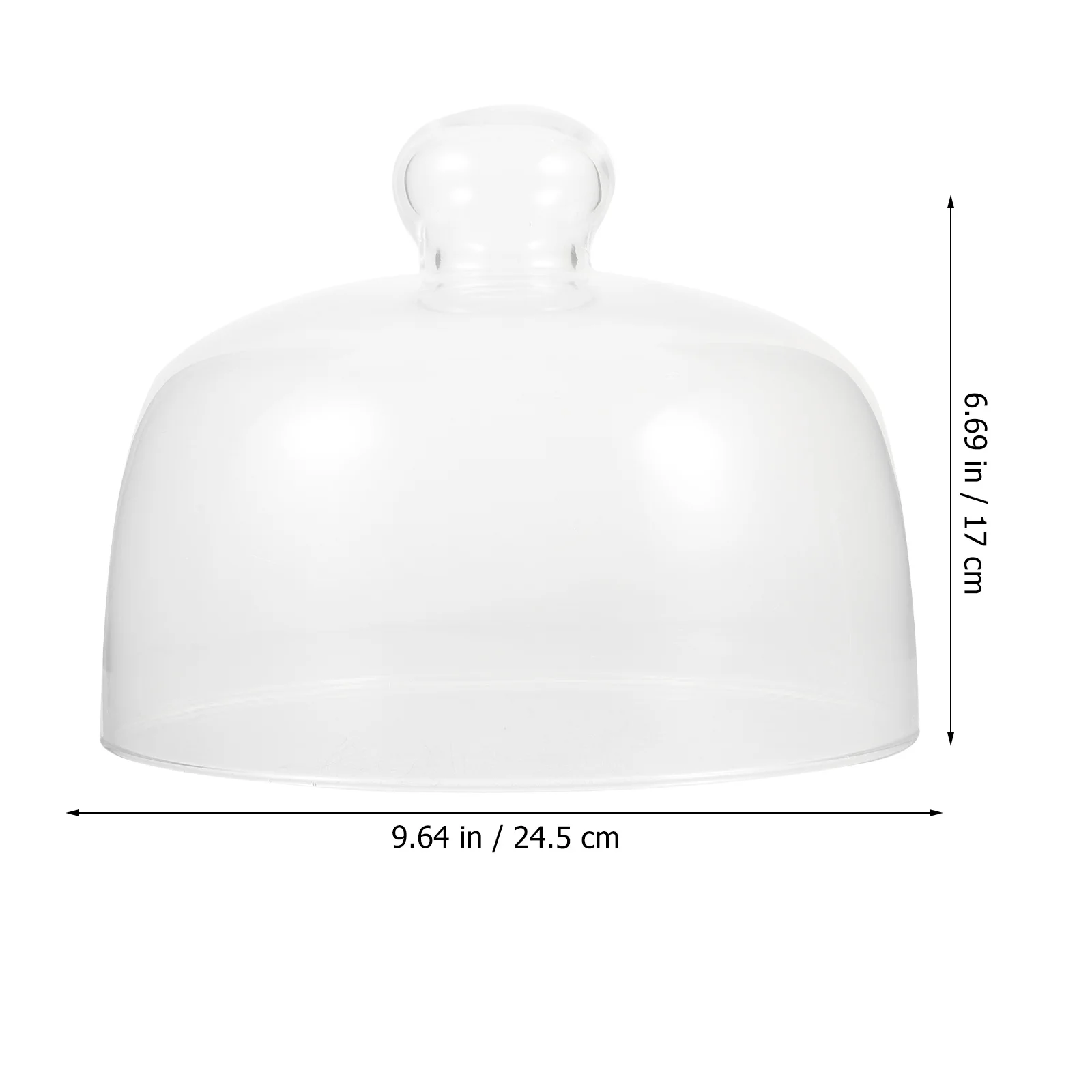 

Clear Dome Covers for Food Cake Holder with Lid Glass Transparent Mini Protector