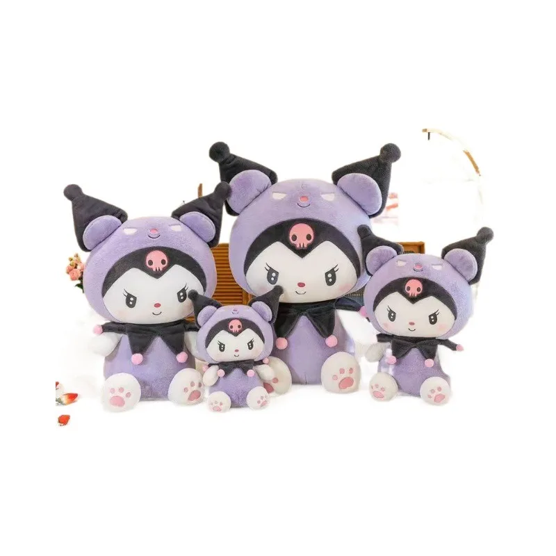 Sanrio Kuromi pluszowe lalki 40/50cm kawaii moja melodia Cinnamoroll miękkie wypchane zwierzęta Anime rysunek poduszka dekoracja kreskówkowa dla dzieci zabawki