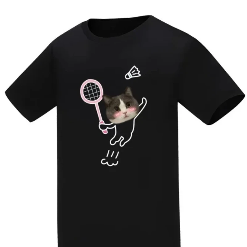 امرأة مطبوعة الرياضة تي شيرتات قصيرة الاكمام الجدة تي شيرت عادية الكرتون بلايز صيف جديد شيبا اينو جرو هريرة بدلة كرة الريشة #3