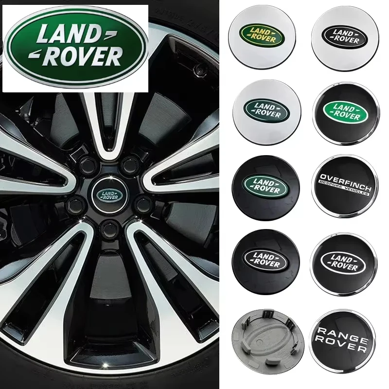 Tapas de Centro de Rueda Cromadas de 62MM para Coche, Repuesto para Land Rover SV Freelander Discovery Defender Range Rover Evoque Sport