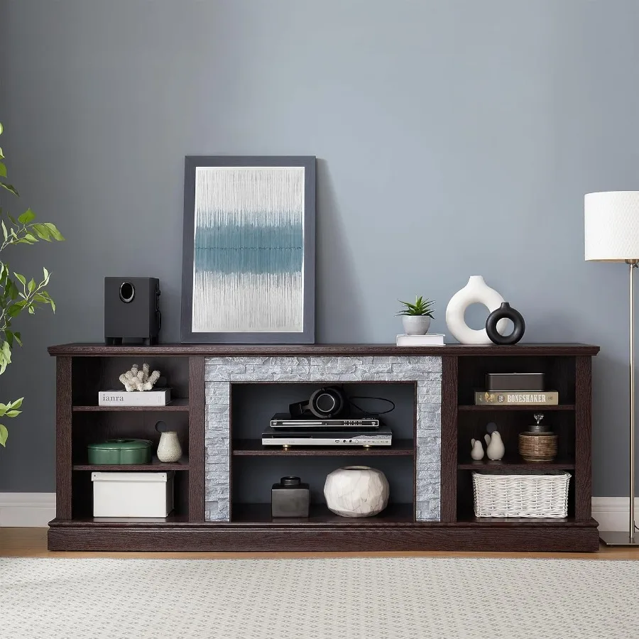 حامل تلفزيون 70 بوصة لأجهزة التلفاز حتى مركز الترفيه يصل إلى 80 بوصة مع مساحة تخزين لوحدة تحكم تلفزيون غرفة المعيشة لوحدة تحكم الوسائط في غرفة النوم f #3