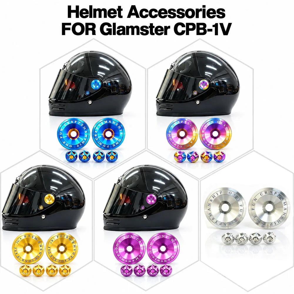 Motorcycle Helmet Visor Accessories Decoration Fixed Lens Screw Parts For Shoei Glamster CPB-1V