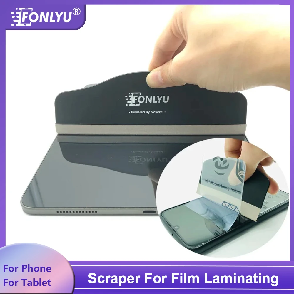 FONLYU Hydrogel Cutting Plotter Film Squeegee Screen Protector Wrapping Scraper De-bubble Shovel For Tablet Ipad Cell Phone Tool