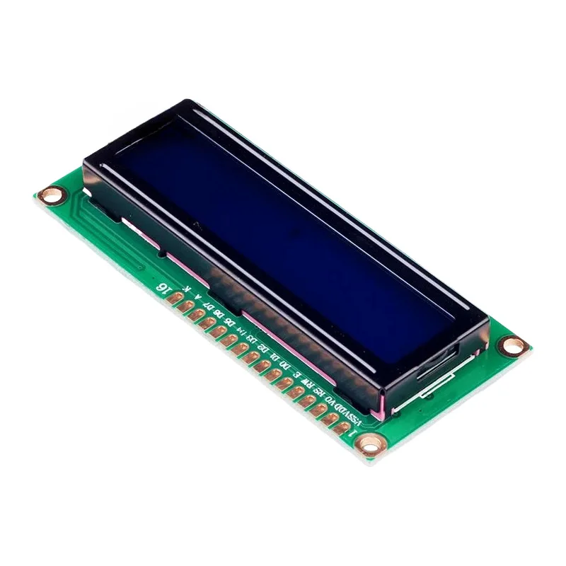 노란색-녹색 화면 1602LCD 화면 LCD1602ALCD-1602-5V 5V 검정색 글꼴(백라이트 포함)