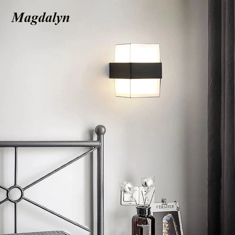 Magdalyn Outdoor Waterproof Patio Lamps Contemporary Home Garden Decoration Internal Lighting Nordic Villa Exterior Wall Lights