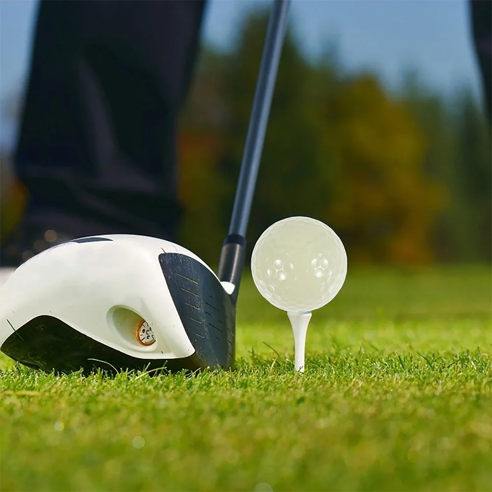 

2Pcs Glow in The Dark Golf Balls Reusable Luminous Bright Night Golf Balls for Practice Training Fun Sport Glow in Dark Softball