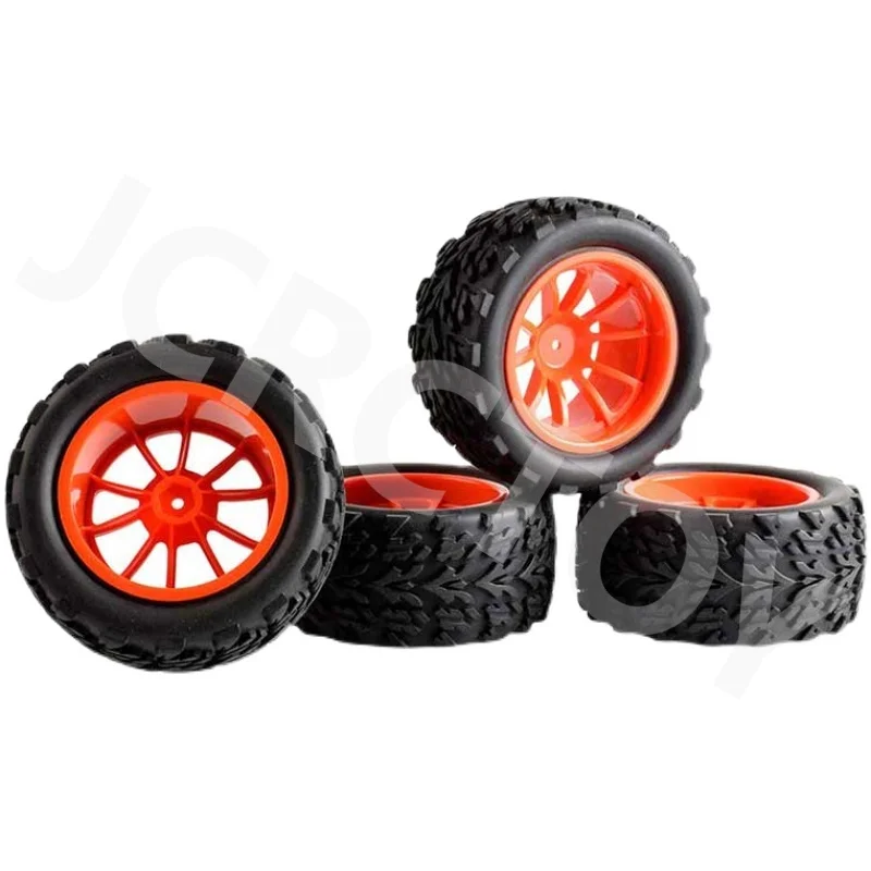 RC 4 pezzi 115mm pneumatico in gomma con ruota in plastica e inserto in spugna per 1/10 HSP 94108 94111 94188 Monster Truck Car parti di aggiornamento