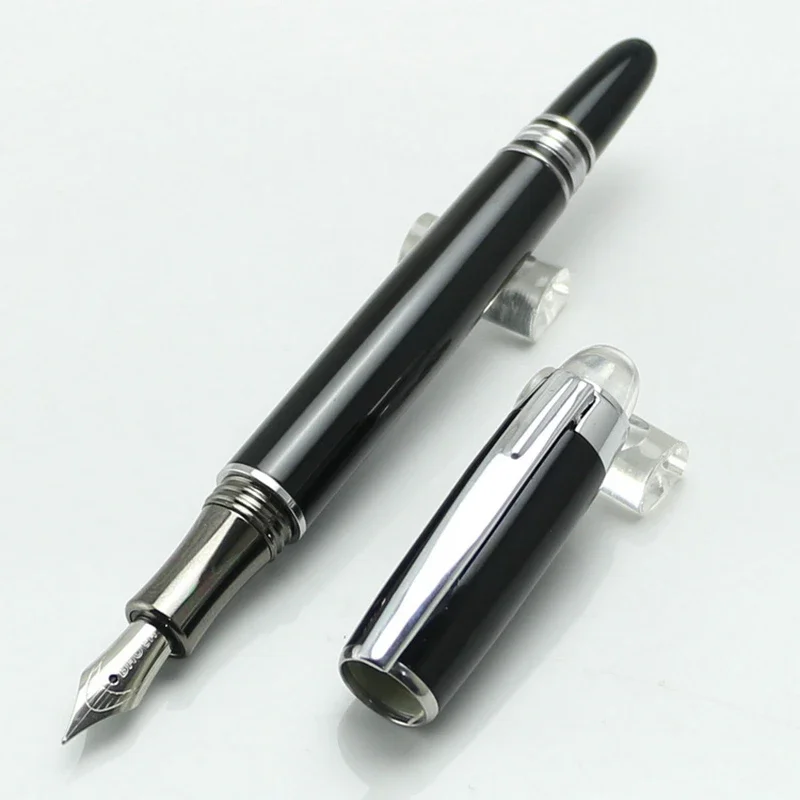 

Baoer 79 Fountain Pen Luxury Crystal Head Black Lattice Ink Pens Pilot Advertising Gift Pluma Fuente stylo plume