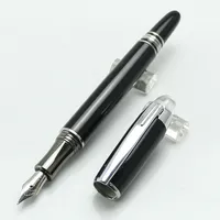 Baoer 79 Fountain Pen Luxury Crystal Head Black Lattice Ink Pens Pilot Advertising Gift Pluma Fuente stylo plume