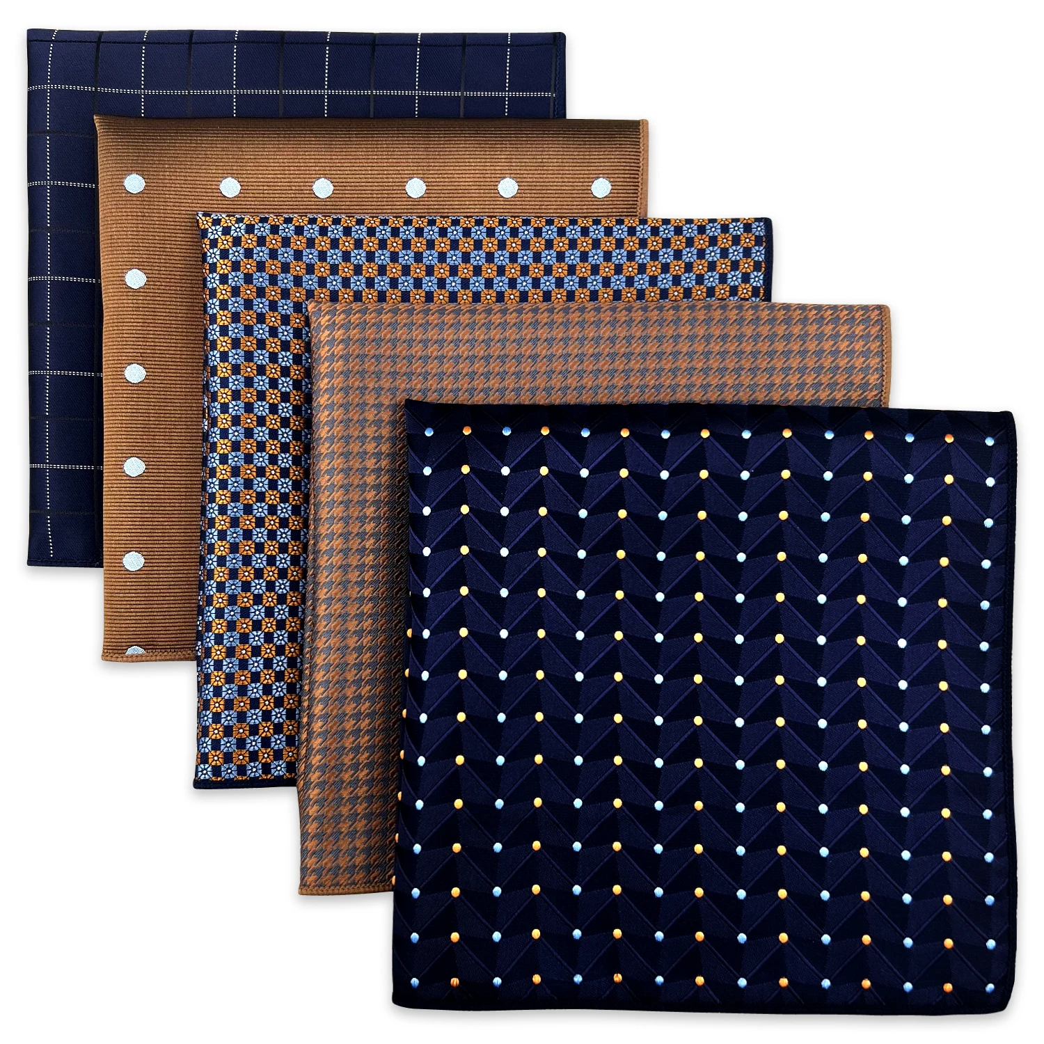 5-teiliges Herren-Einstecktücher-Set für Hochzeiten, modisches, formelles Bündel, luxuriös und einzigartig