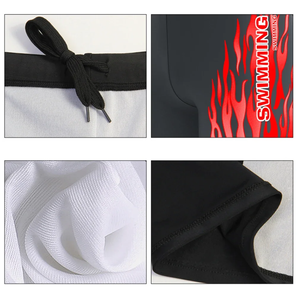 Beach Trunks Men Swimwear Beach Activities Bathing Suit Comfortable Fit Elastic Waistband Lightweight Swim Shorts