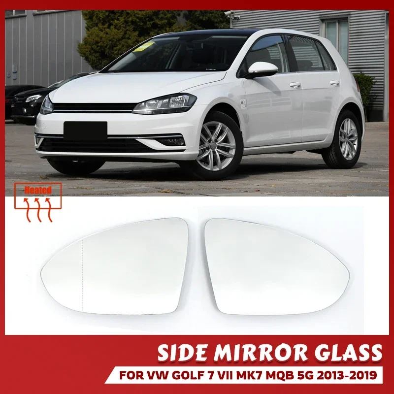 

Heated Clear Rear View Side Mirror Glass Lens For Volkswagen VW Golf 7 MK7 / MK7.5 GTI GTD 2012-2021 Touran 5T Replacement
