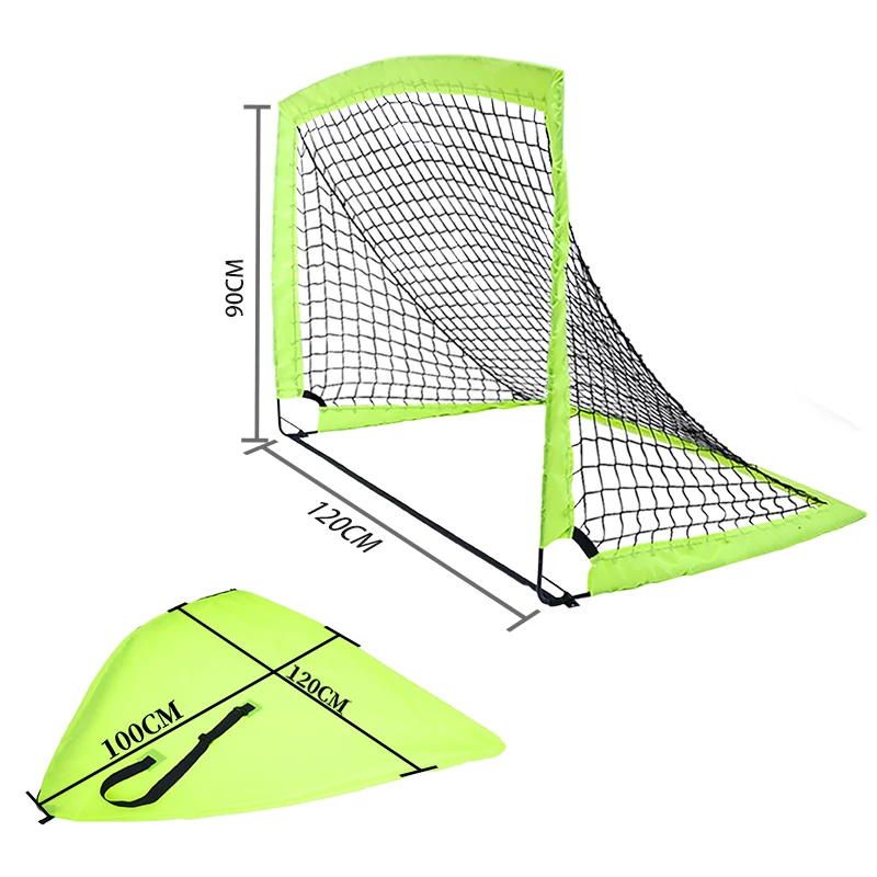 An impact-resistant foldable portable small football goal 4 * 3 feet football goal pop-up