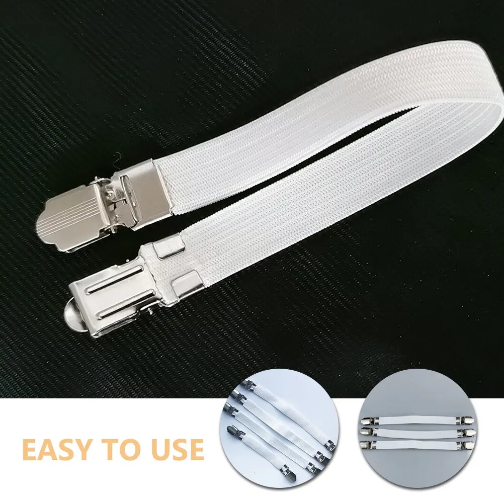 

4pcs Board Cover Clips Elastic Fastener Bands Sheets Desk Cloth Holders Ironing Board Cover Straps Straps Tablecloth Clamps