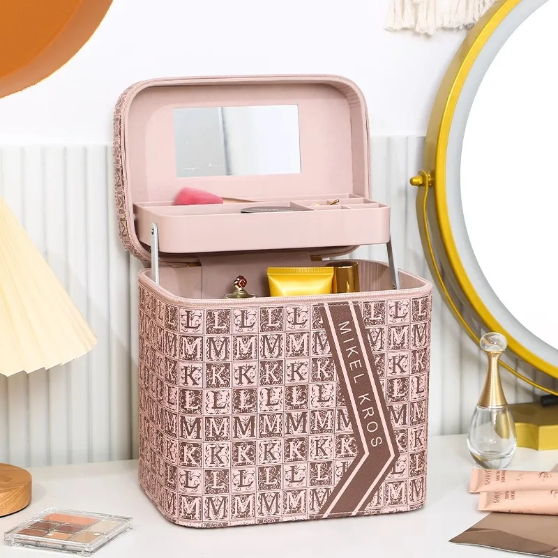 

New Women Cosmetic Box Large Capacity Portable Cosmetic Case For Female Professiona Travel Toiletries Cosmetics Storage Bags