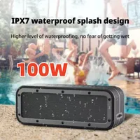 100W High-power Wireless Waterproof Subwoofer Outdoor Portable Subwoofer Car Desktop Audio Caixa De Som Bluetooth Speaker