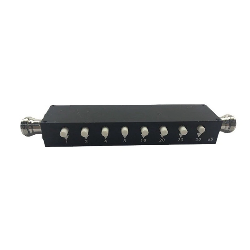 RF POWER Stepped Variable Key ปุ่มกดขั้นตอน Attenuator อุปกรณ์เสริม RF N-F 5W 3Ghz 90DB