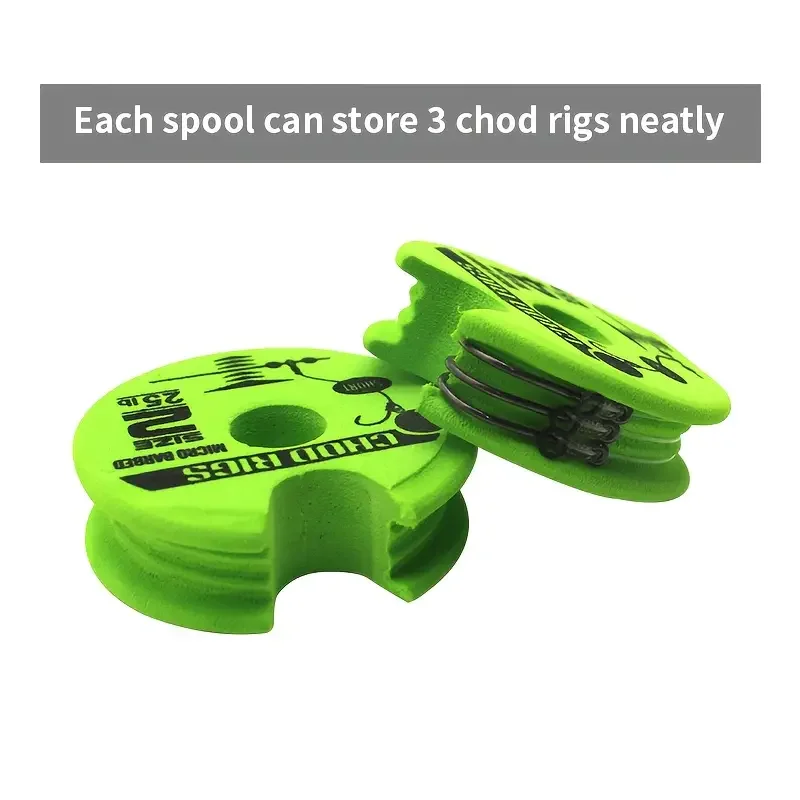 Rigtrip Carp Fishing Chod Rig Box — компактный прочный пластиковый футляр для хранения с 16 катушками для чод, 40 снастими и магнитной застежкой, темный G