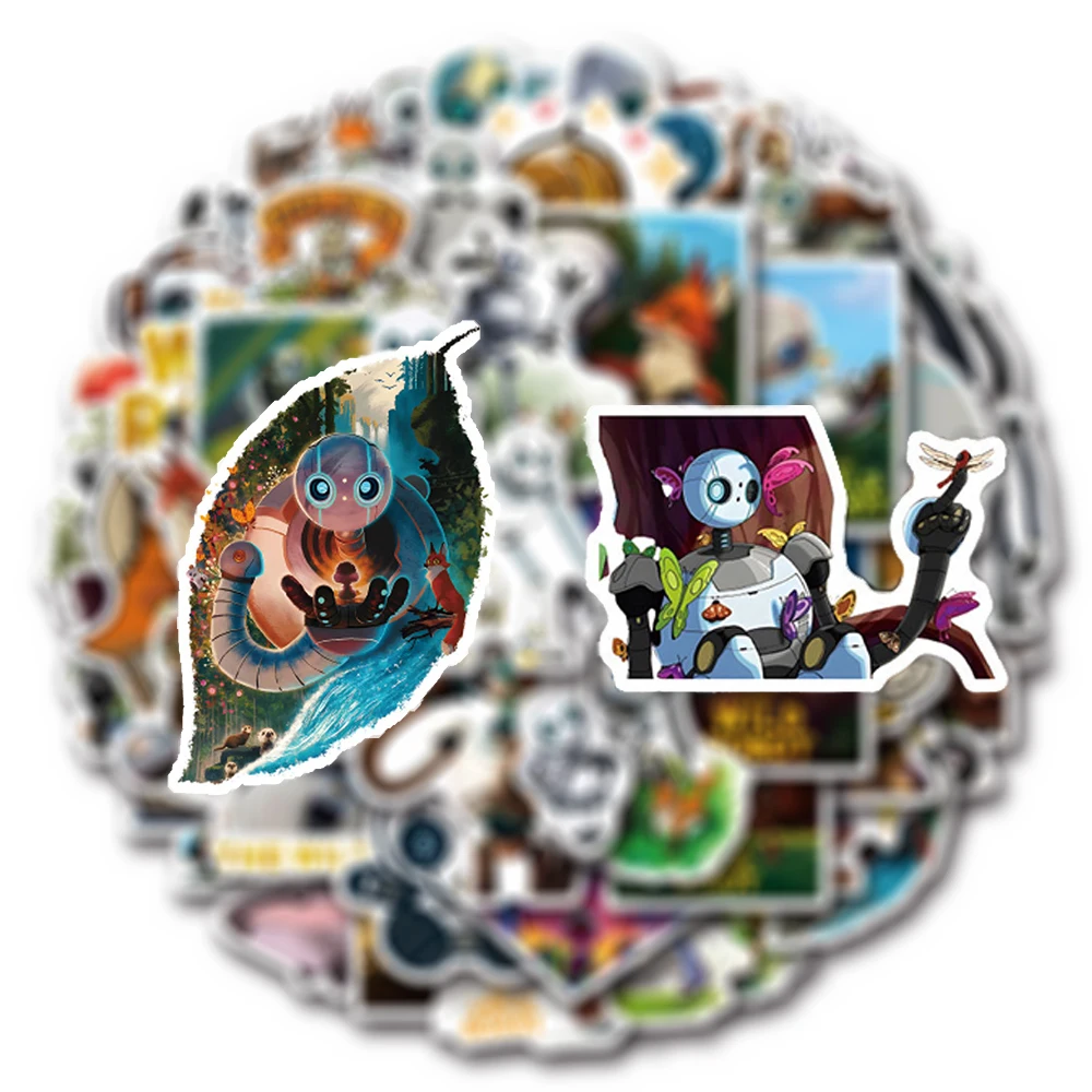 

10/30/54pcs The Wild Robot Cartoon Movie Stickers Funny Graffiti Decals for Kids Toy Scrapbook Laptop Phone Sticker Decoration