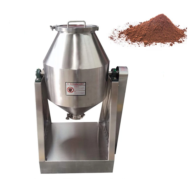 Rotating Drum Powder Mixer Stainless Steel  Mixer Drum Rotary Dry Powder Mixer Machine Cone Blender
