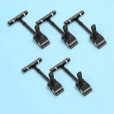 

5Pcs Price Tag Holders Plastic Shelf Clamp Lightweight Advertising Clip Display Stand for Shops Restaurants Supermarkets