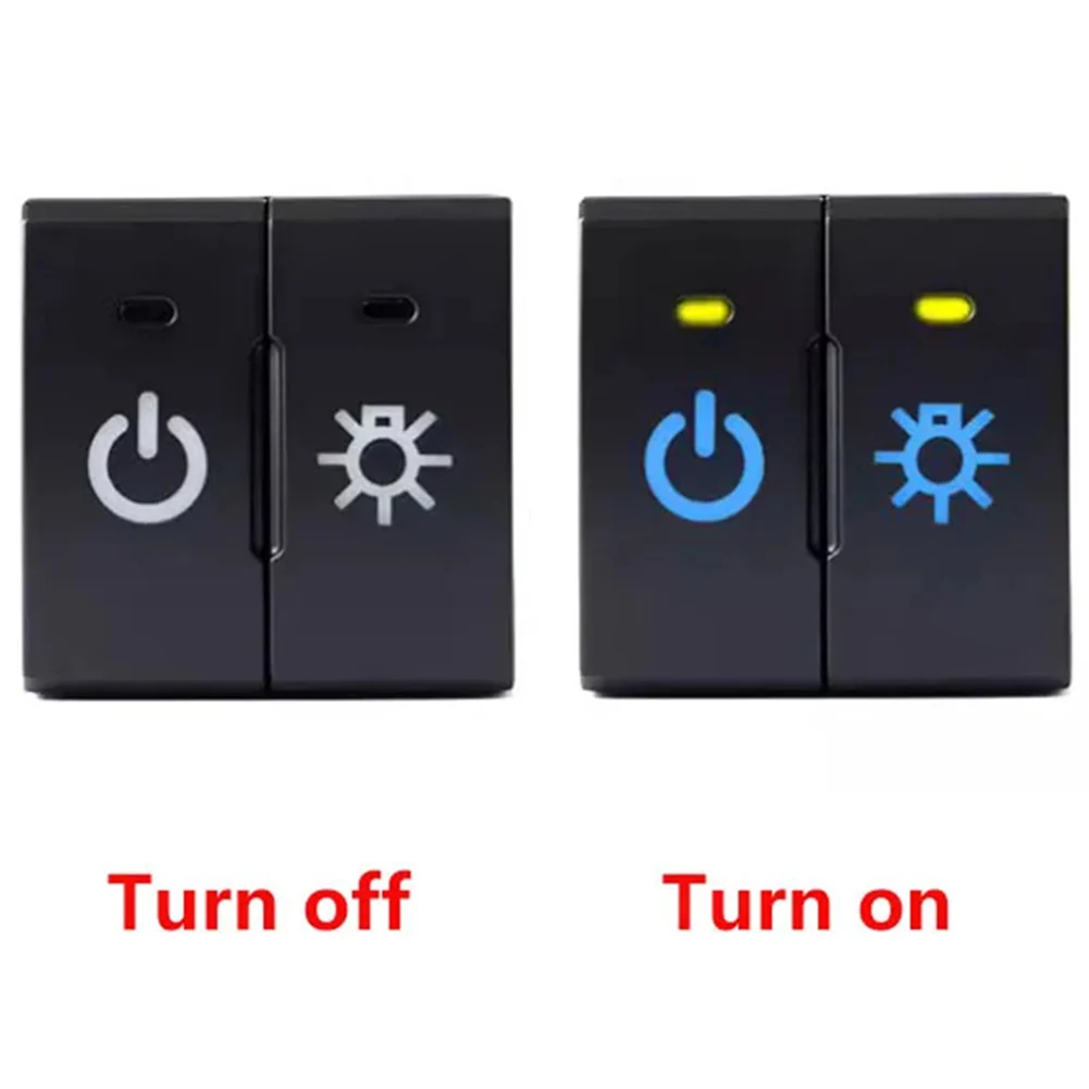 Car Switch LED Button ABS Fog Light Switch Easy Installation Rigorous Testing Foggy Weather Driving For Toyota
