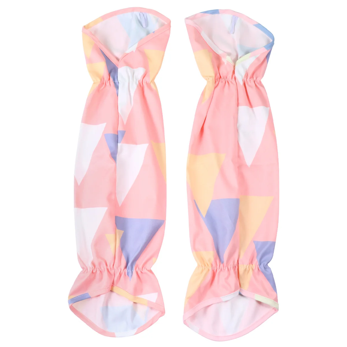 

1Pair Geometry Orange Anti Oil Splatter Arm Sleeves for Women Waterproof Oilproof Reusable Kitchen Cooking Oversleeve Protector