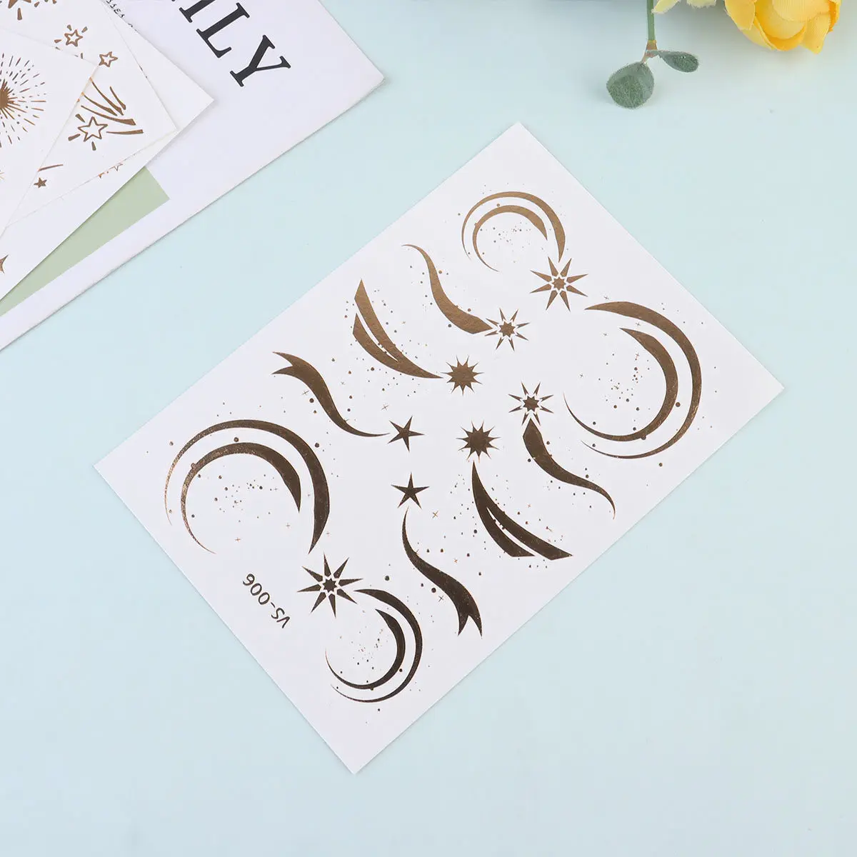 

10 Pcs Freckle Face Decal Stickers Decoration Tattoo Facial Gilding Body Art